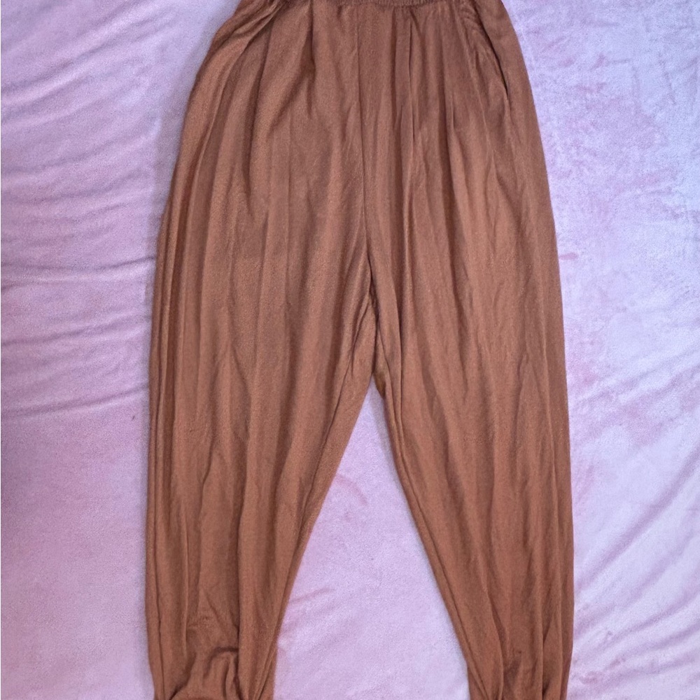 Elegant Brown Jumpsuit